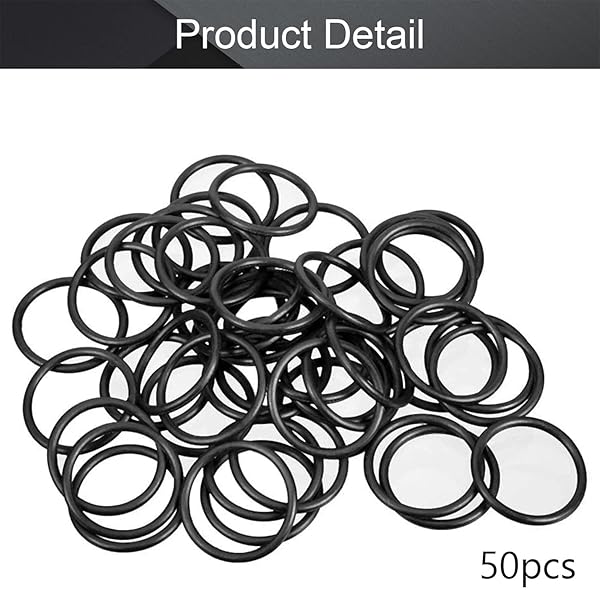 Othmro Othmro 50pcs Nitrile Rubber O-Rings 1mm Wire Dia 12mm OD for Oil Air Sealing Professional Plumbing Car Repair Black - View 3 of 9