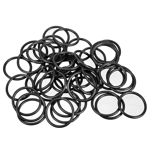Othmro 50pcs Nitrile Rubber O-Rings 1mm Wire Dia 12mm OD for Oil Air Sealing Professional Plumbing Car Repair Black