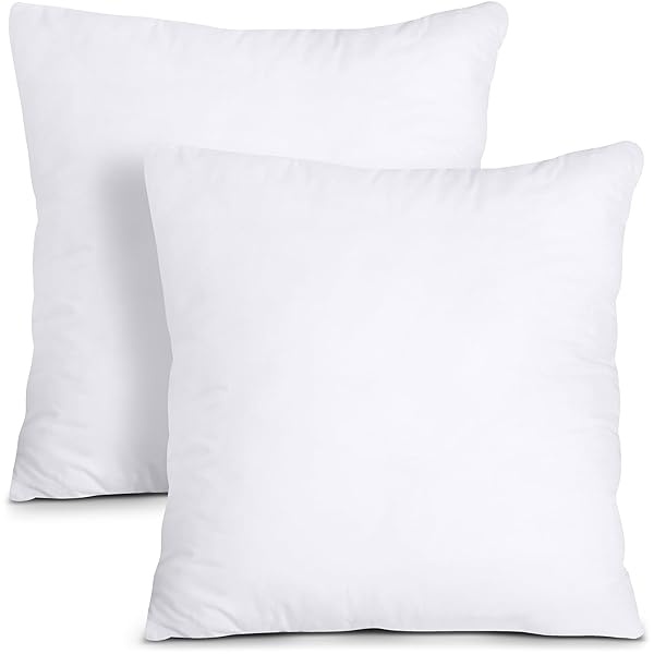 Utopia Bedding Utopia Bedding Throw Pillow Inserts (Pack of 2) - 24x24 White Decorative Pillows for Bed & Couch