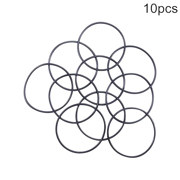 Othmro Othmro 10pcs Nitrile Rubber O-Rings 2mm Wire Dia 50mm OD for Oil Air Sealing Professional Plumbing Car Repair Black - View 2 of 7