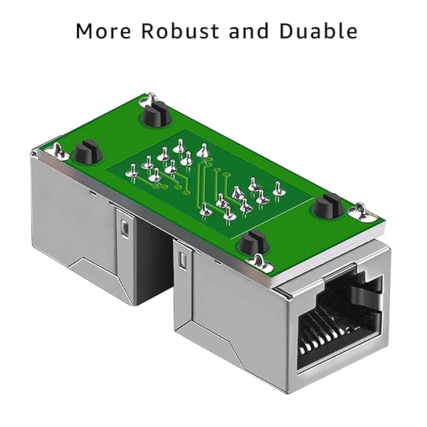 DEFACE DEFACE RJ45 Coupler Cable Cat8 Cat7 Cat6 Cat5e Female to Female Ethernet Adapter 10 Pack Black - View 7 of 9