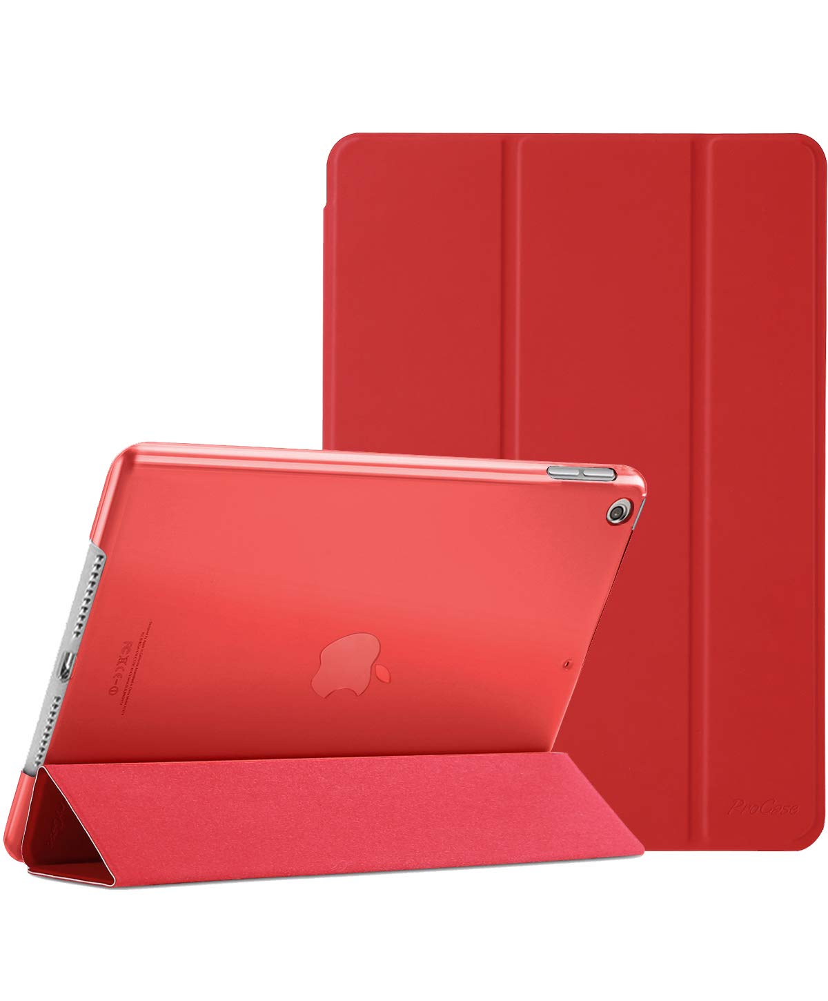 ProCase iPad 9th 8th 7th Generation Case 10.2 Inch Red Durable Cover for 2021 2020 2019 Models