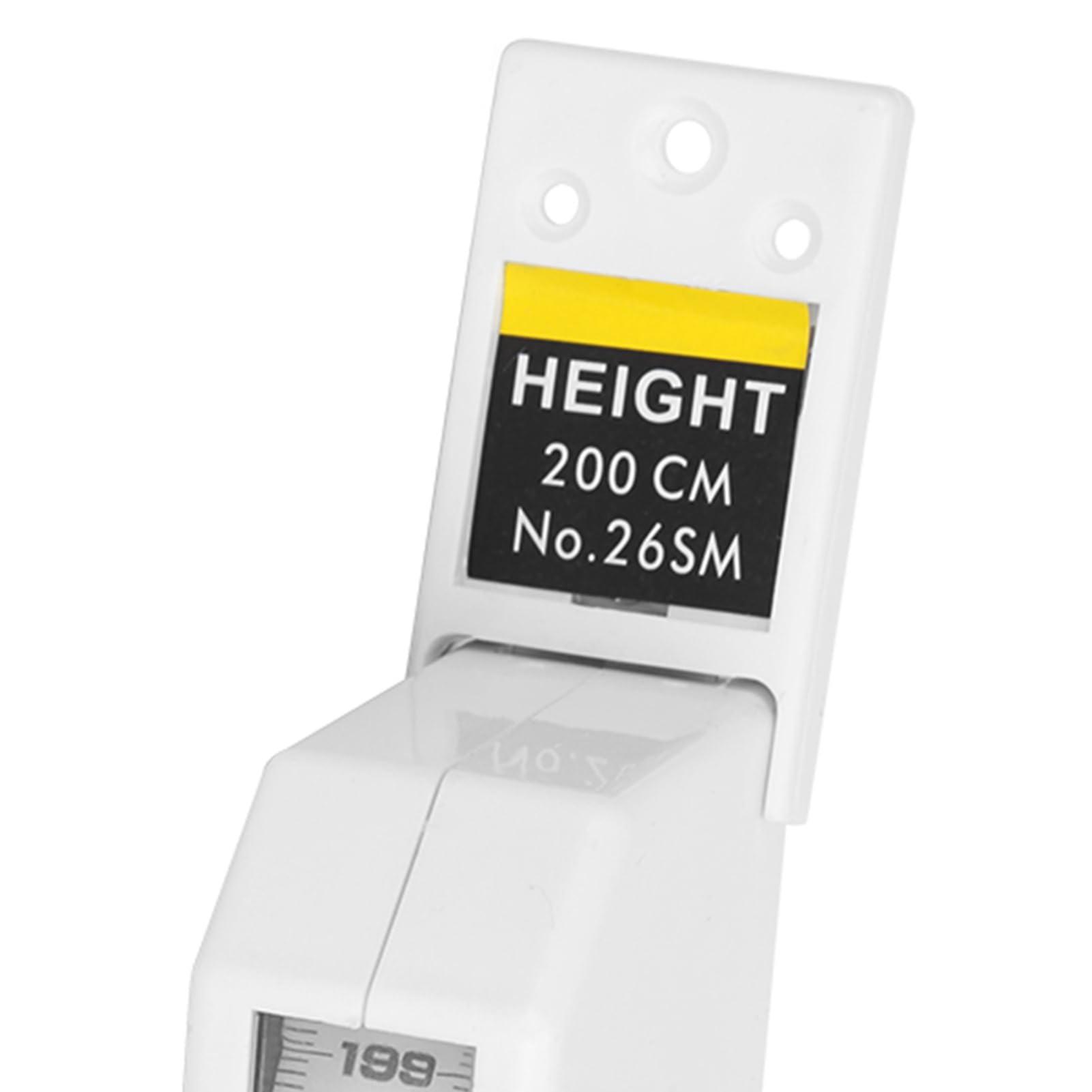 Hilitand Height Measuring Tape 2 Meters Retractable Tool for Adults and Children Metal Ruler for Accurate Height Measurement White - View 9 of 9