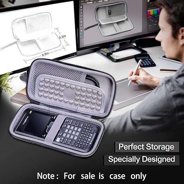 XANAD XANAD Hard Case for TI-84 Plus CE, TI-Nspire, TI-83, TI-85, TI-86 & More - Durable Protection for Graphing Calculators - View 4 of 8