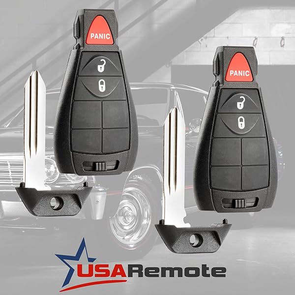USARemote Key Fob for 2013-2018 Jeep Cherokee Ram Pickup Keyless Entry Remote Smart Key Set of 2 - View 2 of 6