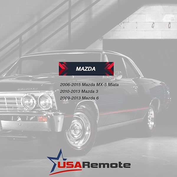 USARemote Key Fob for Mazda MX-5 Miata Mazda 3 Mazda 6 Flip Keyless Entry Remote Set of 2 BGBX1T478SKE125-01 - View 4 of 6