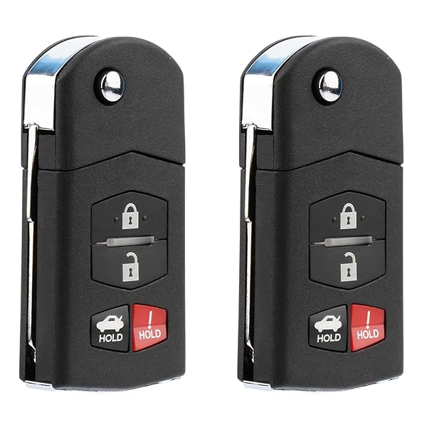 Key Fob for Mazda MX-5 Miata Mazda 3 Mazda 6 Flip Keyless Entry Remote Set of 2 BGBX1T478SKE125-01