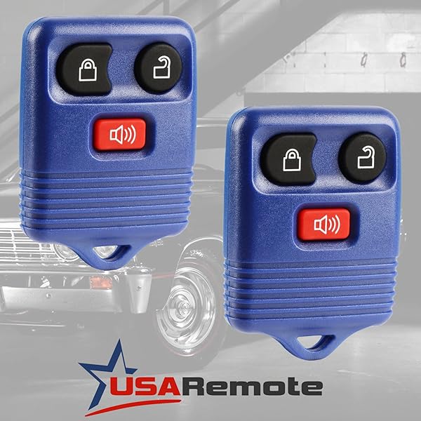 USARemote Key Fob for 1998-2016 Ford Lincoln Mercury Keyless Entry Remote Blue Set of 2 - View 2 of 6