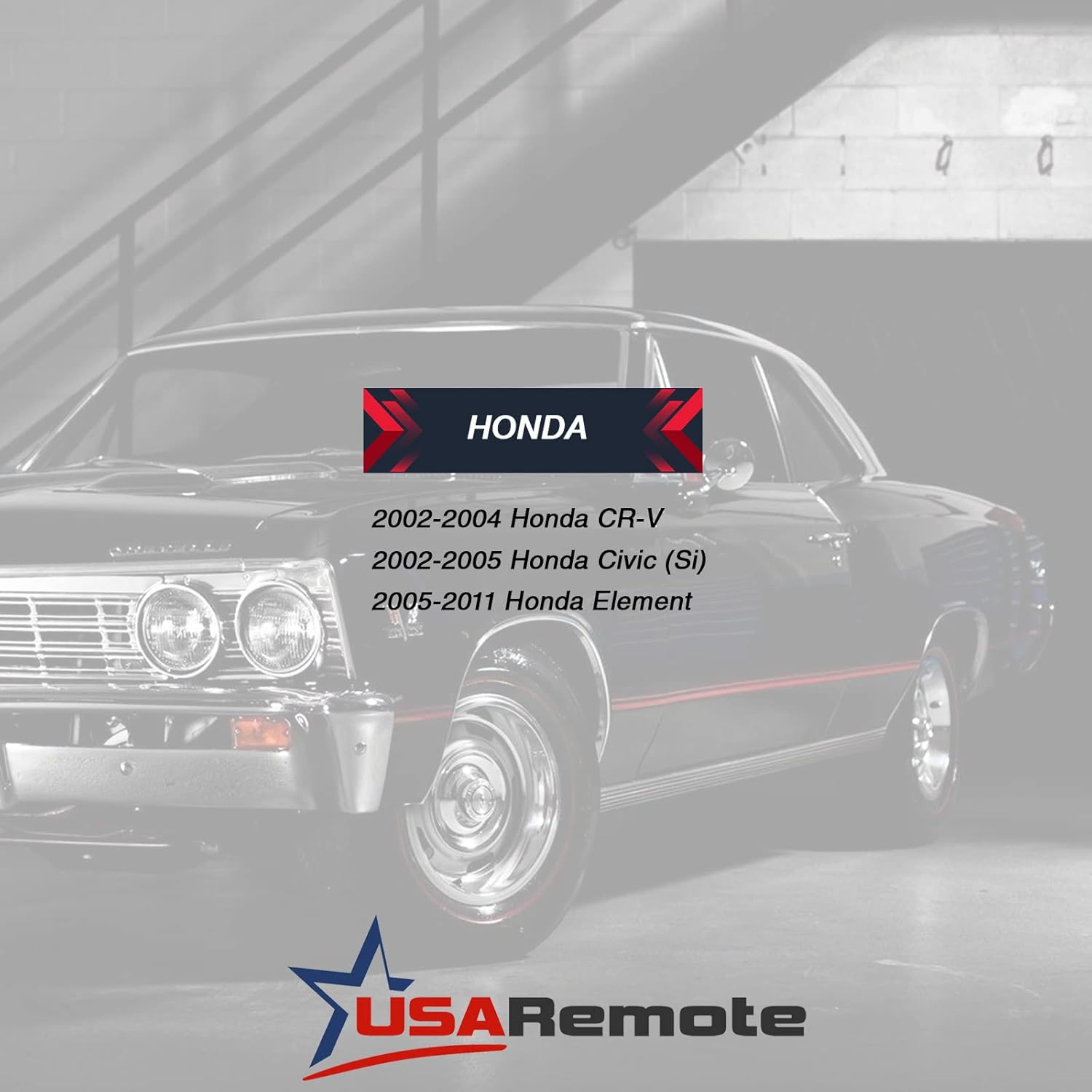 USARemote Key Fob Set of 2 for 2002-2004 Honda CR-V 2002-2005 Civic Si 2005-2011 Element Keyless Entry Remote OUCG8D-344H-A - View 4 of 6