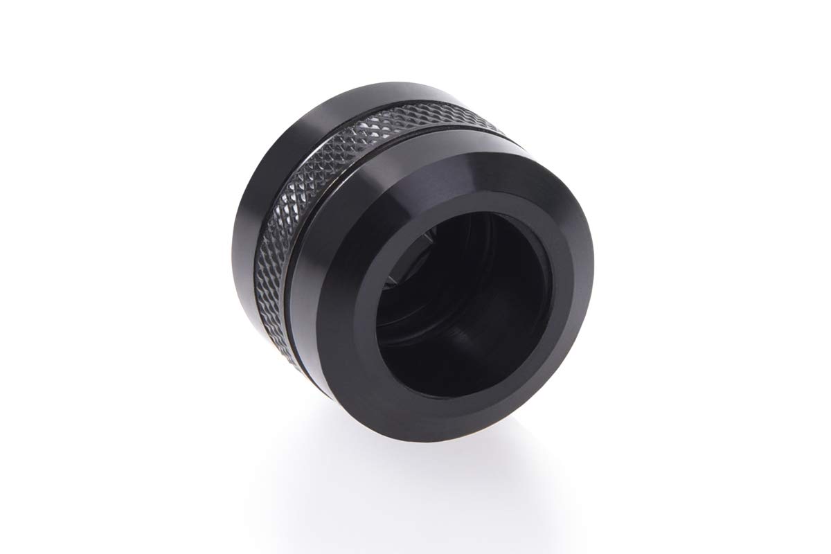 Alphacool Alphacool Eiszapfen PRO HardTube G1/4 Fitting 16mm OD Deep Black 6 Pack for Efficient Liquid Cooling Solutions - View 2 of 5