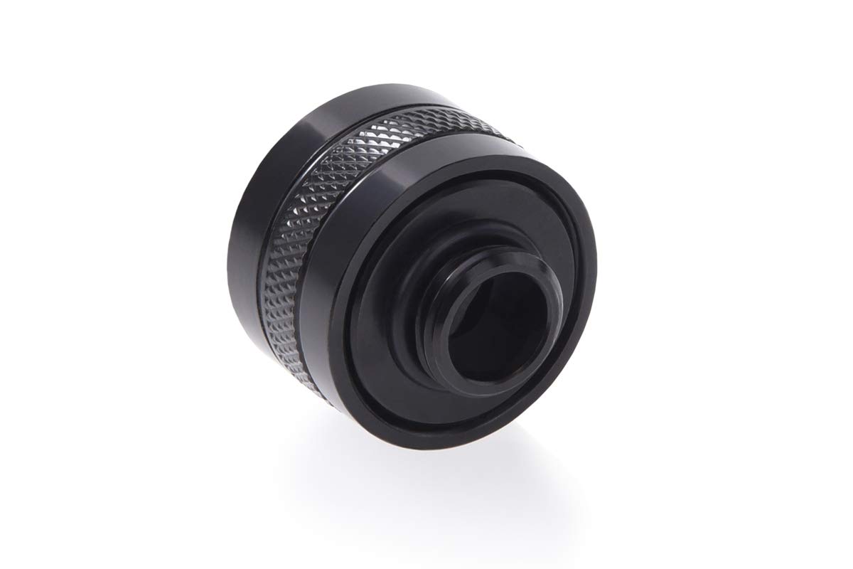 Alphacool Alphacool Eiszapfen PRO HardTube G1/4 Fitting 16mm OD Deep Black 6 Pack for Efficient Liquid Cooling Solutions - View 3 of 5
