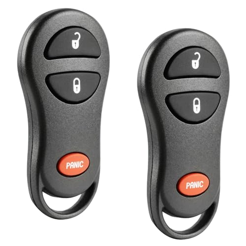 Key Fob Set of 2 for 1999-2005 Chrysler Dodge Keyless Entry Remote 04686481