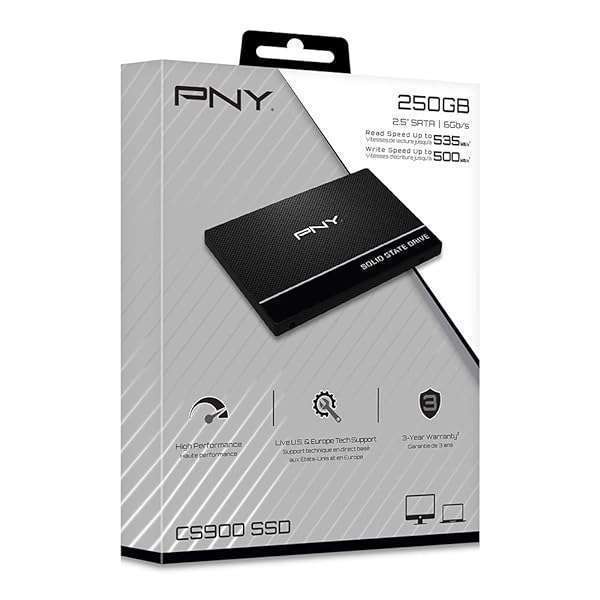 PNY PNY CS900 250GB 3D NAND SATA III SSD - Fast Internal Solid State Drive for Enhanced Performance - View 9 of 9
