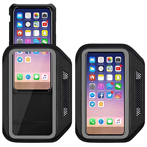 i2 Gear i2 Gear Cell Phone Armband Case for iPhone 11 11 Pro Max XR Adjustable Band Key Holder for Running Exercise Recreation - View 6 of 9