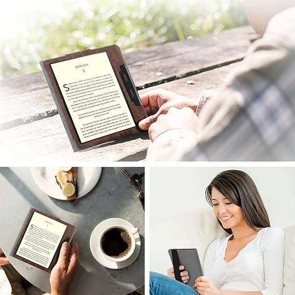 FINTIE Fintie Folio Case for Kindle Oasis 10th & 9th Gen - Premium PU Leather, Slim Fit, Auto Wake Sleep, Vintage Brown - View 7 of 7