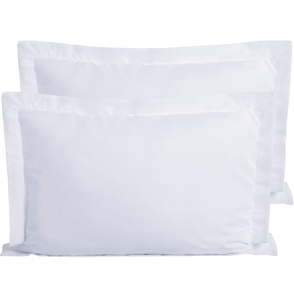 FLXXIE FLXXIE Microfiber King Pillow Shams Set of 2 Soft Fade Resistant White Euro Sham Covers 20x36 Inches with Envelope Closure - View 2 of 8