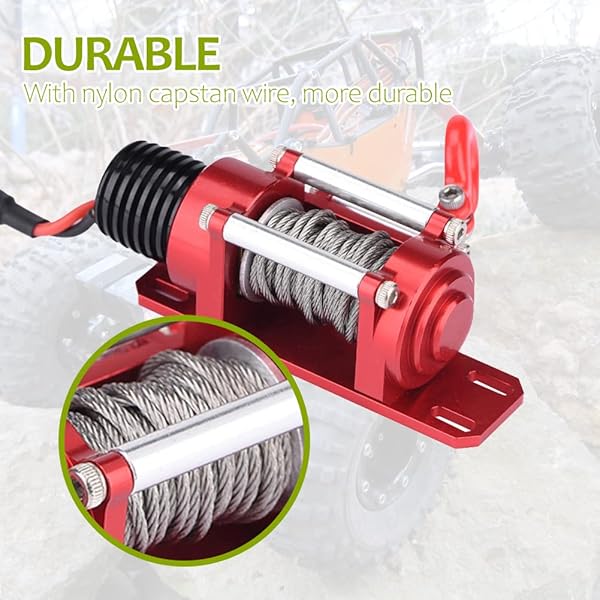 Tbest Top 1/10 Scale RC Car Winch Controller - Simulated Toy Winch for RC Crawlers - View 5 of 11