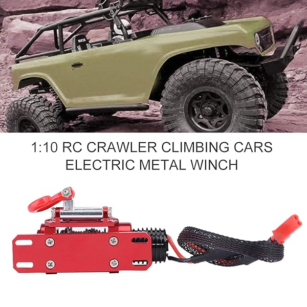 Tbest Top 1/10 Scale RC Car Winch Controller - Simulated Toy Winch for RC Crawlers - View 7 of 11
