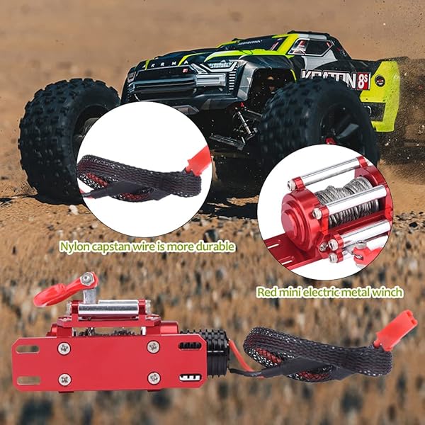 Tbest Top 1/10 Scale RC Car Winch Controller - Simulated Toy Winch for RC Crawlers - View 8 of 11