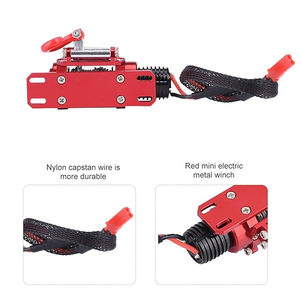 Tbest Top 1/10 Scale RC Car Winch Controller - Simulated Toy Winch for RC Crawlers - View 9 of 11