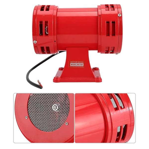 Dioche Tweeter Alarm Horn Buzzer Siren 150DB Electric Motor Driven Continuous Alarm for Industry Security 220-240V - View 2 of 8