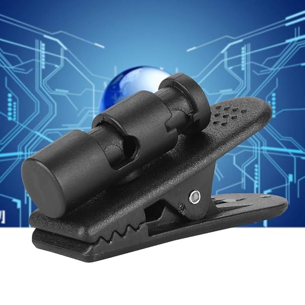 ASHATA ASHATA 2 Pieces Headphone Clips 360 Degree Rotate Earphone Cable Clothing Clip for 2-4mm Headphone Wire Black - View 8 of 8