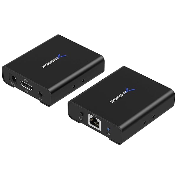 SABRENT Sabrent 1080P 3D HDMI Extender Over CAT6 164 Feet 50 Meters DA-HDEX High Quality Video Transmission - View 2 of 7