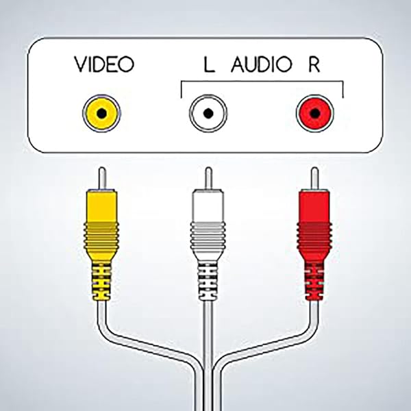 SatelliteSale SatelliteSale 30 Feet Male to Male RCA Audio Video AV Composite Cable Universal PVC Black Cord - View 7 of 8