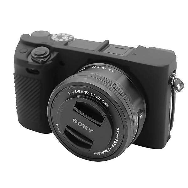 Easy Hood Case for Sony Alpha A6100/A6300/A6400 - Anti-Scratch Silicone Protective Cover (Black)