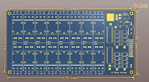 ACEIRMC ACEIRMC 5V 16 Channel Relay Interface Board Module for Arduino DIY Kit Power Optocoupler LED LM2576 1pcs - View 6 of 7