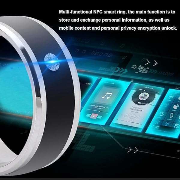 Wendry Smart Ring: Waterproof NFC Wearable Device for Mobile Phones - Size 11 Universal Magic Ring - View 4 of 11