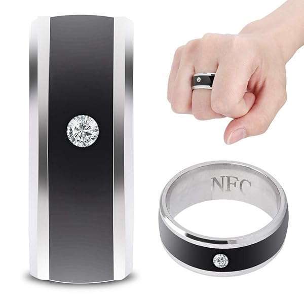 Wendry Smart Ring: Waterproof NFC Wearable Device for Mobile Phones - Size 11 Universal Magic Ring - View 6 of 11