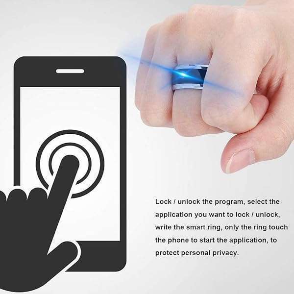 Wendry Smart Ring: Waterproof NFC Wearable Device for Mobile Phones - Size 11 Universal Magic Ring - View 7 of 11