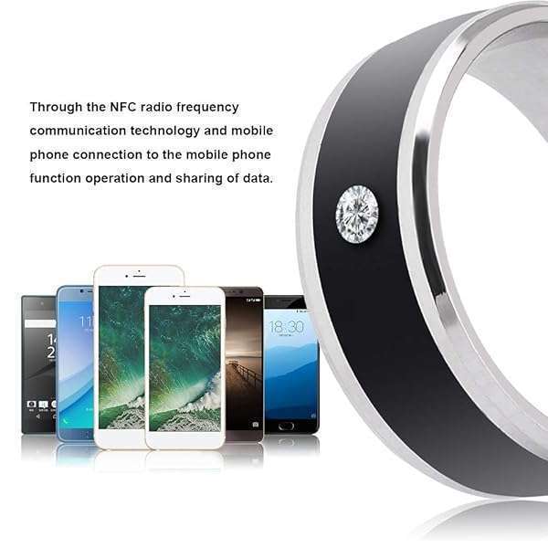 Wendry Smart Ring: Waterproof NFC Wearable Device for Mobile Phones - Size 11 Universal Magic Ring - View 8 of 11