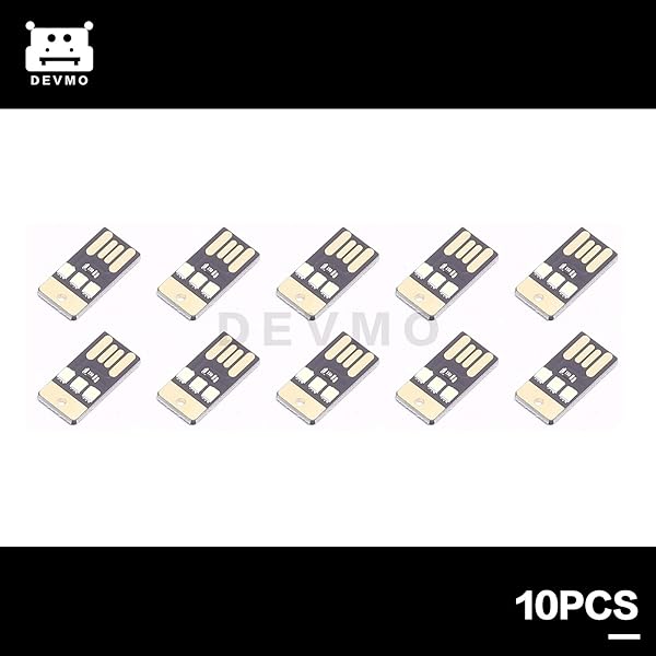 DEVMO DEVMO 10pcs USB LED Portable Night Light Mini Keychain Camping Car Lamp Module for Bright Illumination - View 3 of 4