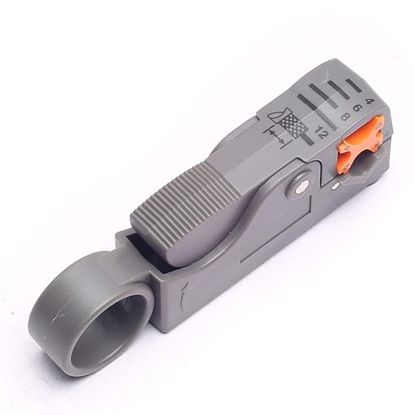 DEVMO DEVMO Universal Coaxial Cable Stripper Tool for RG6 RG11 RG58 RG59 Fast and Efficient Wire Stripping