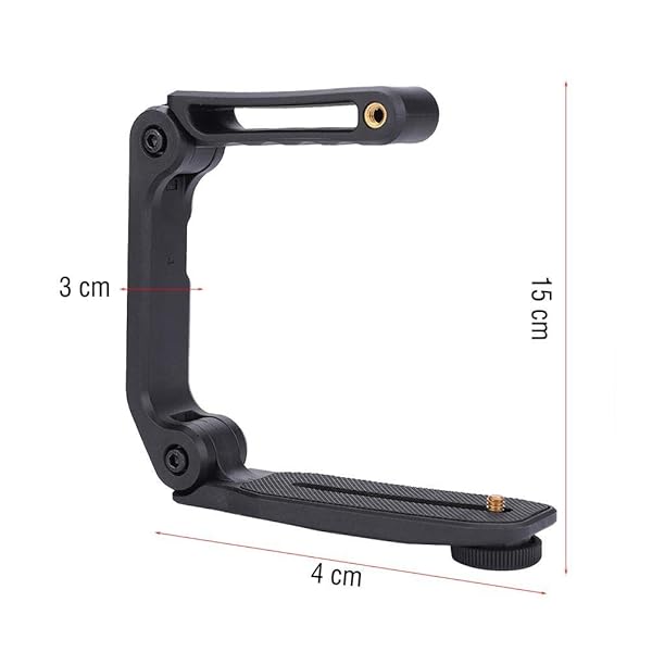VBESTLIFE Extension Stabilizer Holder Grip for DSLR Camcorder Video Filming Protective Handle with Universal Microphone Flash Screw Hole - View 2 of 9