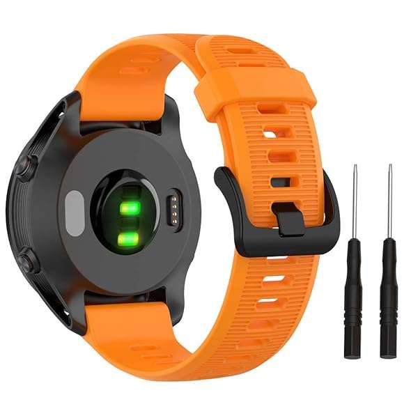 ISABAKE 22mm Soft Silicone Bands for Garmin Forerunner 935/945/745 & Fenix 5/6 - Comfortable Replacement Straps