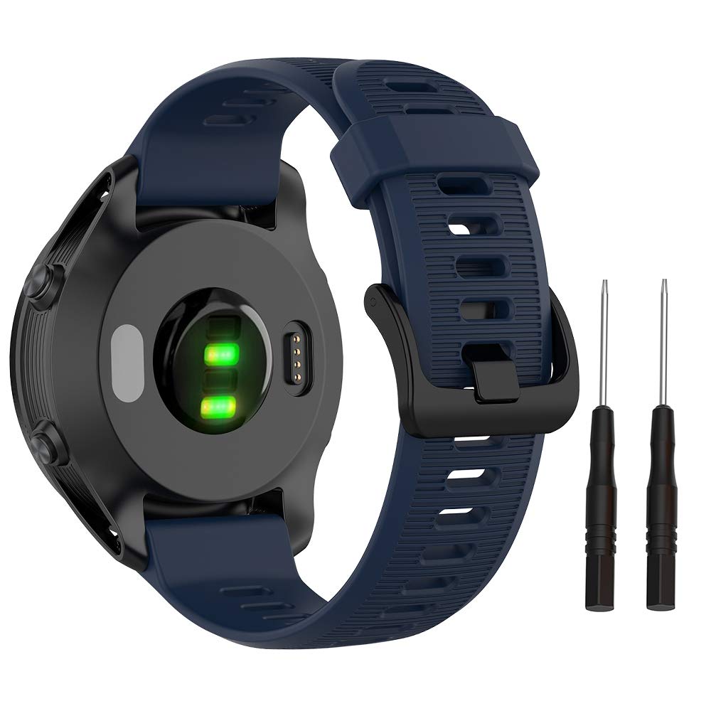ISABAKE Band for Garmin Forerunner 935/Forerunner 945/Forerunner 745,Compatible with Fenix 5/ Fenix 5Plus/ Fenix 6/ Fenix 6 Pro/Approach S60,Soft Silicone 22mm Replacement Bands