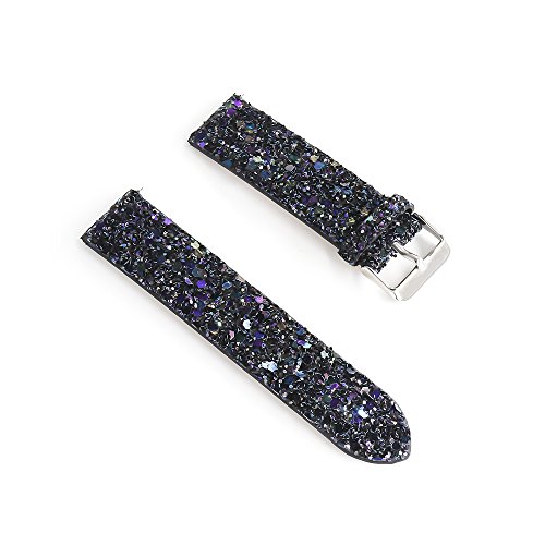 JOHIPI Bling Bands for Samsung Galaxy Watch 7 6 5 4 40mm 44mm Classic 43mm 47mm 46mm 42mm Watch 5 Pro 45mm Active 2 20mm Glitter Leather Band - View 5 of 8