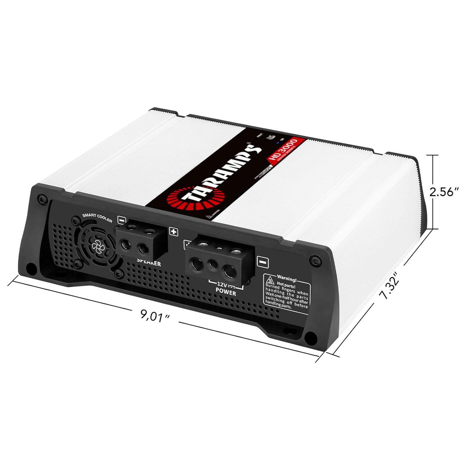 Taramp's Taramps HD 3000 Monoblock Class D Amplifier 3000 Watts RMS Full Range Car Audio with LED Monitor Indicator and Crossover - View 9 of 9
