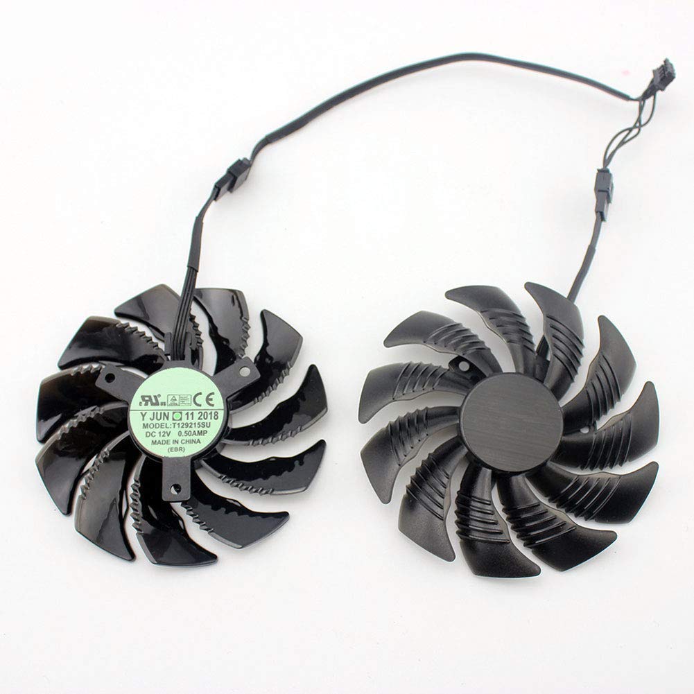 CCTVA 88MM PLD09210S12HH Cooler Fan for Gigabyte GTX 1060/1070/1050ti/RX 570/470 - 4Pin Replacement Set