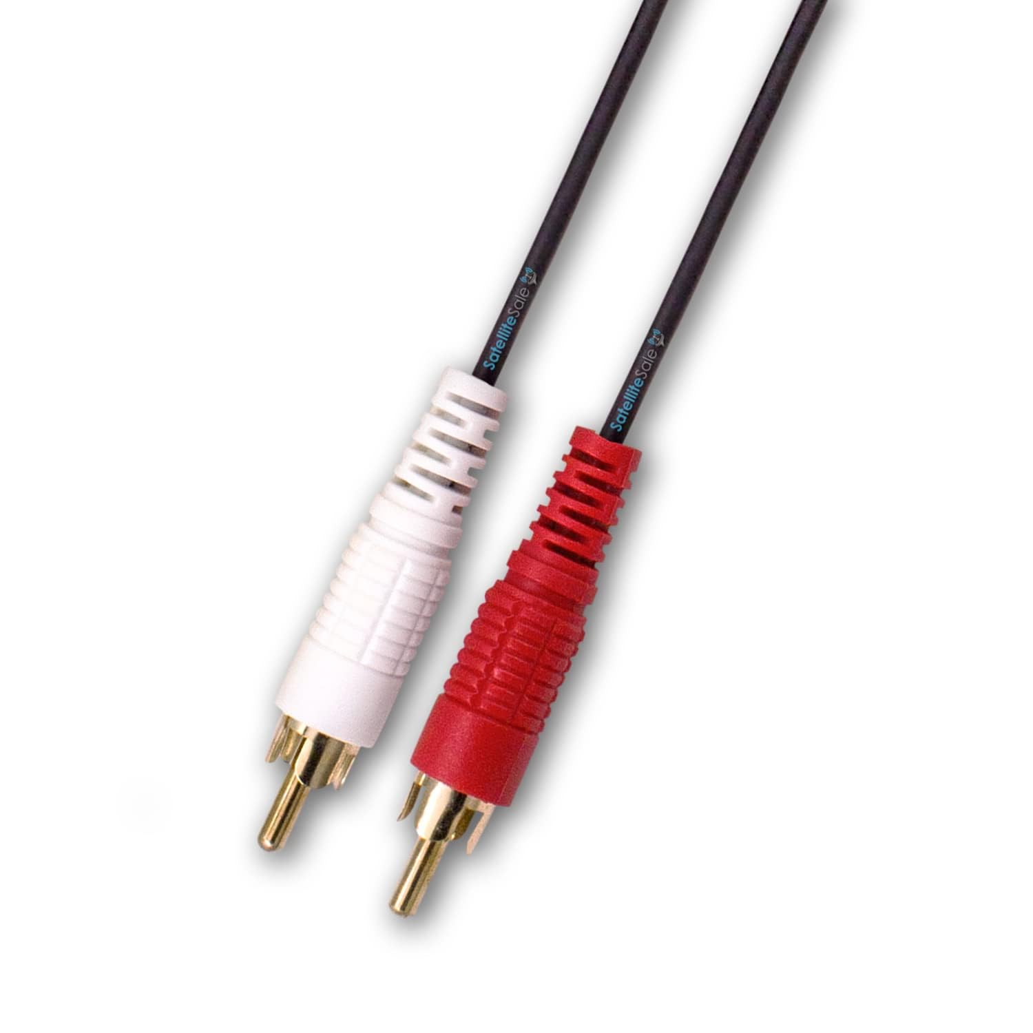 SatelliteSale Buy 3ft RCA Audio Stereo Cable 2 Male to 2 Male - Universal PVC Black Cord for High-Quality Sound - View 2 of 9