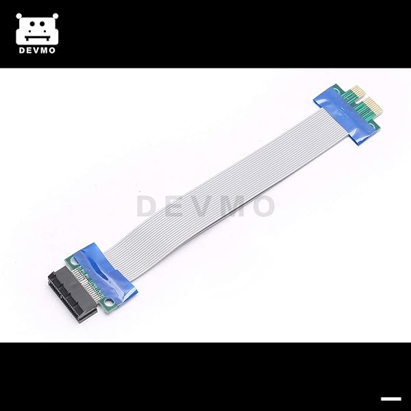 DEVMO DEVMO PCI Express 1X Riser Cable Premium Extension Card 19CM for Graphics Card Upgrade - View 3 of 4