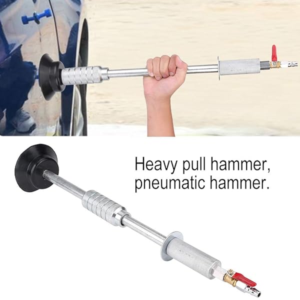 Qiilu Qiilu Pull Hammer Heavy Pneumatic Sag Repair Tool for Car Body Dent Removal and Suction Cup Slide Repair - View 6 of 9