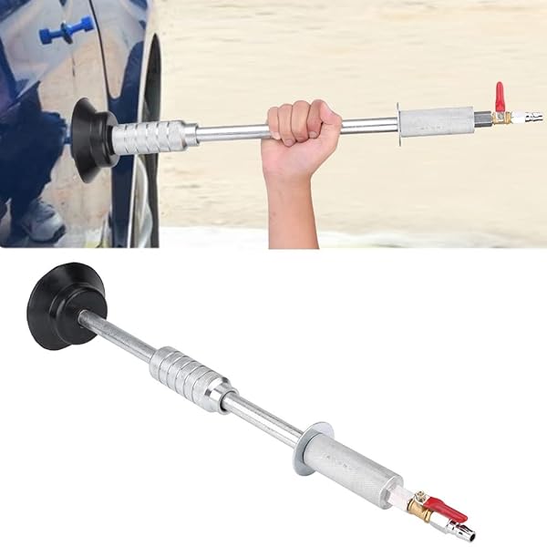 Qiilu Pull Hammer Heavy Pneumatic Sag Repair Tool for Car Body Dent Removal and Suction Cup Slide Repair