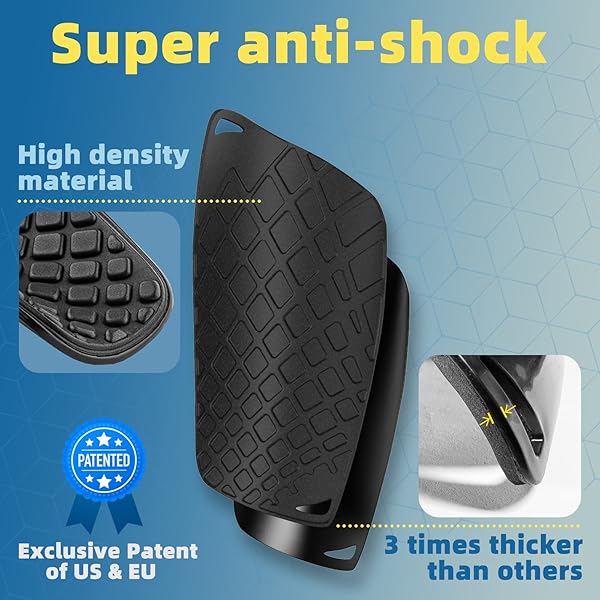 Sportout Sportout Soccer Shin Guards for Adults & Kids - Cushioned Ankle Protection & Injury Prevention (Black, Medium) - View 4 of 8