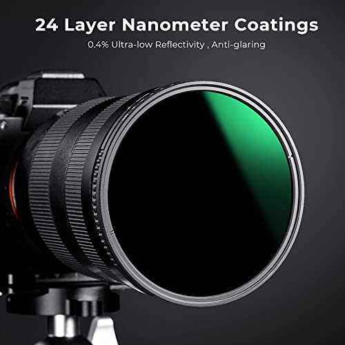 K&F CONCEPT KF Concept 37mm Variable Neutral Density Filter ND8 to ND2000 Hydrophobic Adjustable ND Filter with 24 Multi Layer Coatings for Camera Lens - View 4 of 8