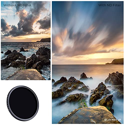 K&F CONCEPT KF Concept 37mm Variable Neutral Density Filter ND8 to ND2000 Hydrophobic Adjustable ND Filter with 24 Multi Layer Coatings for Camera Lens - View 6 of 8