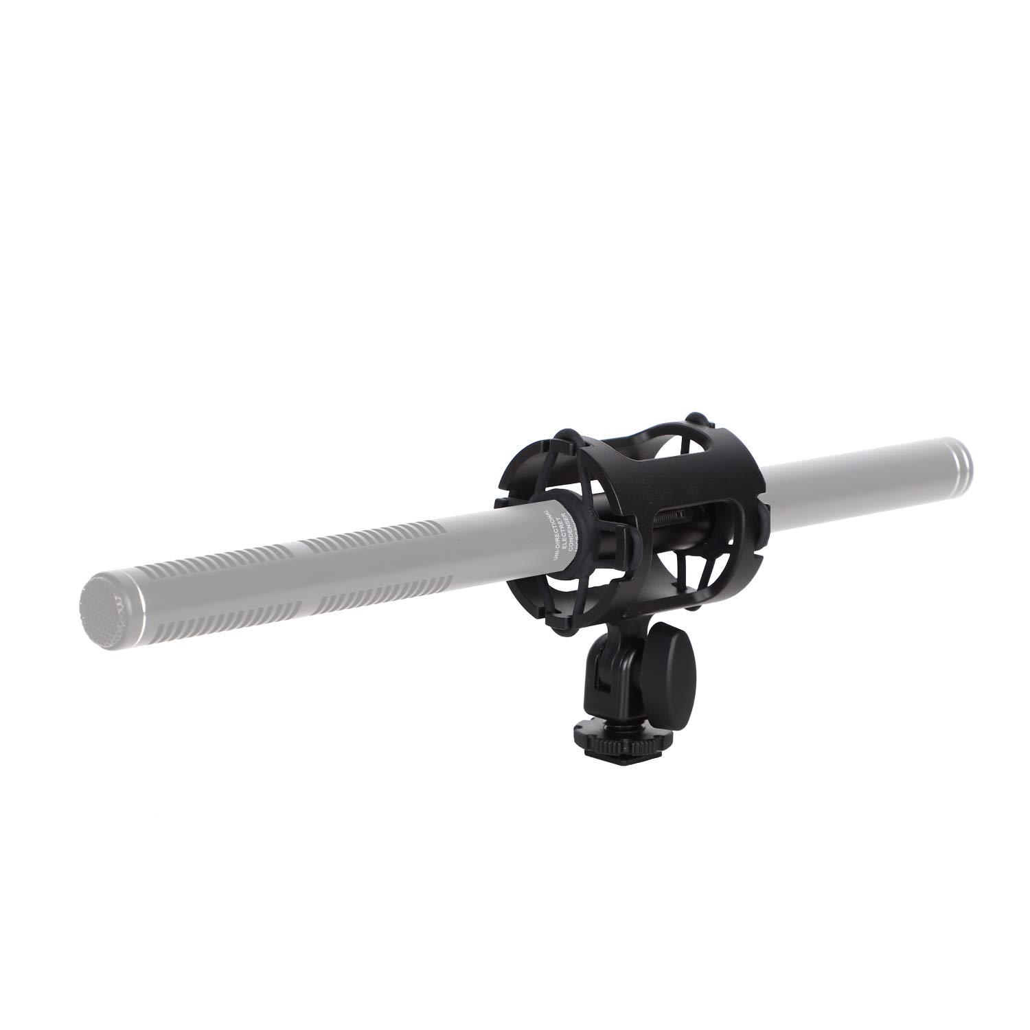 Easy Hood Easy Hood Microphone Shock Mount Holder with Cold Shoe for Camera and Boompoles Fits 19-25mm Diameter Shotgun Microphones - View 7 of 9
